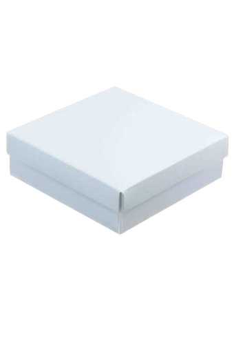 Geschenkdoos 12.5x12.5x4cm Bert Mat Wit 50stuks