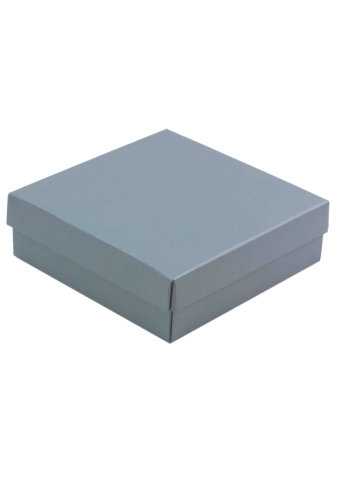 Geschenkdoos 12.5x12.5x4cm Bert Metallic Zilver 50stuks