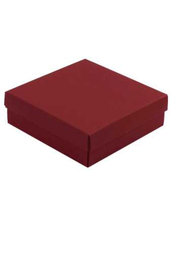 Geschenkdoos 12.5x12.5x4cm Bert Mat Rood 50stuks