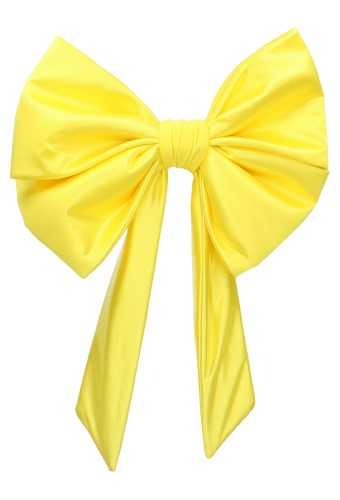 Stoffen Dubbele Strik Verona Geel Met 4 Lussen 37x38cm