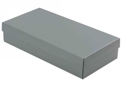 Geschenkdoos 10.7x21.7x4.5cm Ivo Metallic Zilver 50stuks