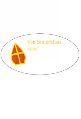 Etiketten Van Sinterklaas & Voor 4x2cm 500stuks