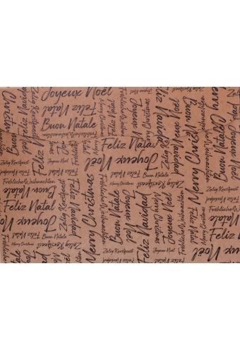 Geschenkdoos Zalig Kerstfeest Kraft & Koord 27x27x20cm 20stuks