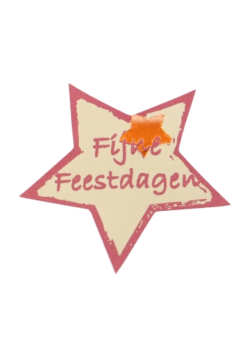 Etiketten Fijne Feestdagen 3x4cm 500stuks