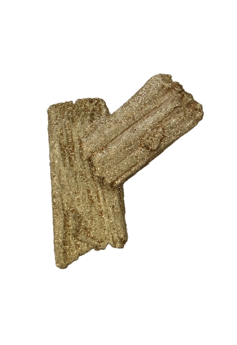 Decoratie Strooi Hout Snippers Glitter Goud 3 a 8cm 1 Liter