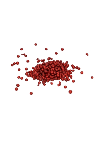 Glitter Deco Pearls 4 tot 8 mm Rood 1 Liter