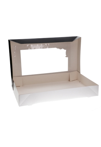 Cateringdoos Pico Black & Venster 55x37.5x8cm 50stuks op is op Cateringdoos Pico Black & Venster 55x37.5x8cm 50stuks op is op