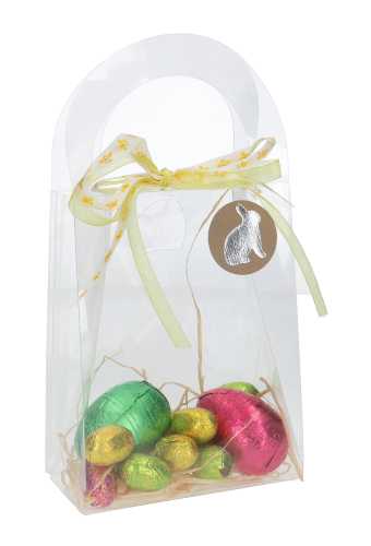 Etiketten Pasen Haasje Zilver 3.5cm 500stuks op is op