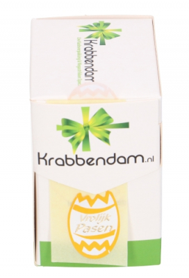 Etiketten Pasen Vrolijk Pasen Eitje 3.3x2.5cm 500stuks