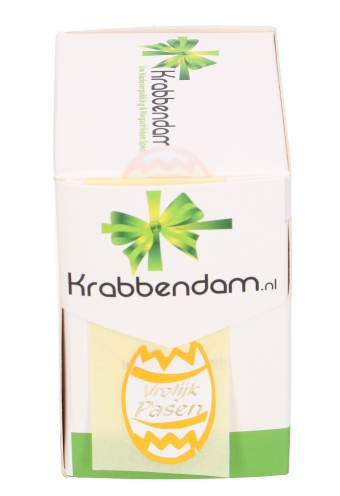 Etiketten Pasen Vrolijk Pasen Eitje 3.3x2.5cm 500stuks