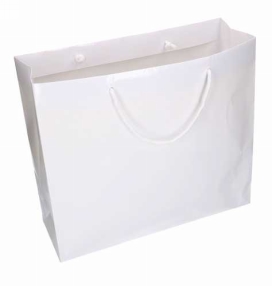 Kadotajes Rome Uni Wit Glanzend Met Koord 41x14x36cm 10stuks