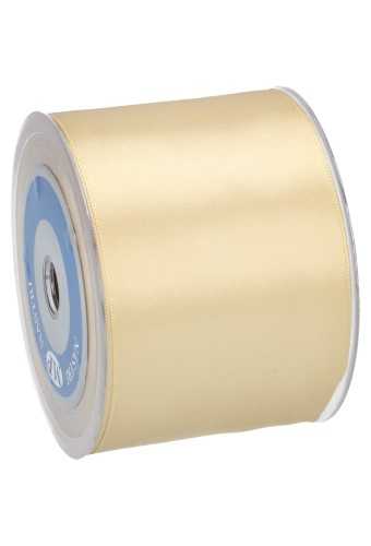 Satijn Dubbel Lint Extra Breed 70mm x 25 meter Goud