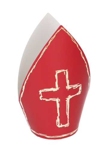 Kartonnen Koker Sint Mijter Medium 11x7.5x18cm 12stuks