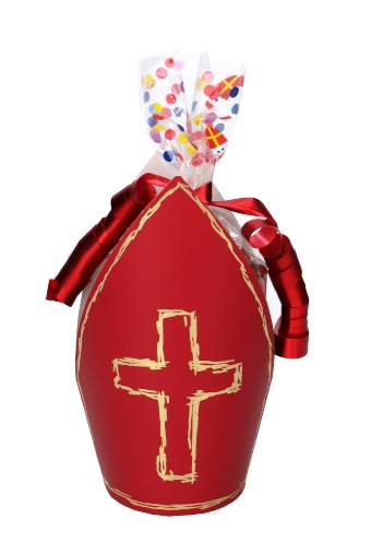 Kartonnen Koker Sint Mijter Medium 11x7.5x18cm 12stuks