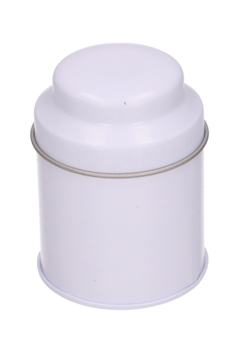 Blikken Wit Blanco Rond r5.3x7cm 24stuks