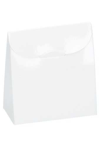 Kadozakje Java Met Sluiting Sacchet Glans Wit 7x3.5x8cm 10stuks