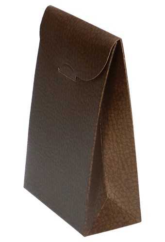 Kadozakje Java Met Sluiting Lederlook Bruin 9x4.5x13cm 10 stuks