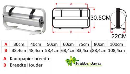 Papierrolhouder Staand Fabriano Kartelmes & Voet 40cm breed