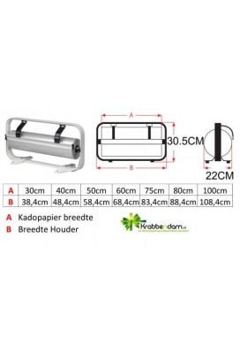 Papierrolhouder Staand Fabriano Kartelmes & Voet 75cm breed