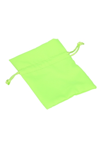 Textiel Kadozakjes Saccetto Neon Groen Met Koord 9x12cm 10stuks