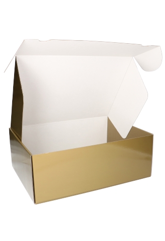 Luxe Verzenddoos Rolo Goud Blinkend 42.5x31x15.5cm