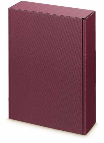 Wijndoos Modern Bordeaux 36x25x9cm 3 fles 25stuks