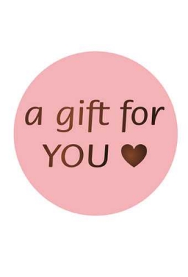 Etiketten Everyday A Gift For You Roze 4cm 500stuks Etiketten Everyday A Gift For You Roze 4cm 500stuks