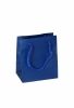 Kadotasjes Latina Mat Donker Blauw Met Koord 10x6.5x12cm 12stuks