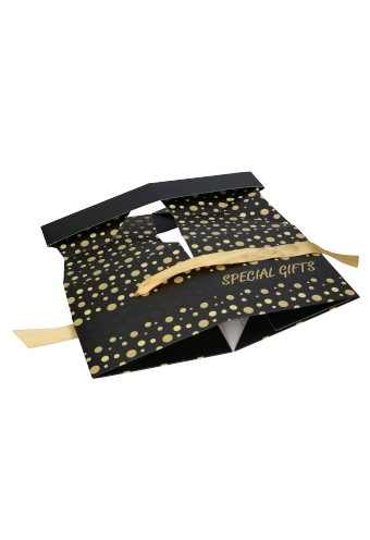 Geschenkdoos Regalo Special Gifts Dots & Goud Lint 15x15x15cm 25stuks