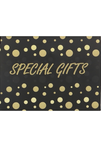 Geschenkdoos Regalo Special Gifts Dots & Goud Lint 15x15x15cm 25stuks