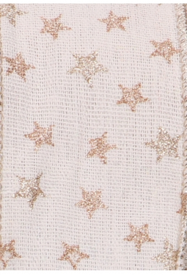 Luxe Kadolint IJzerdraad White & Stars Gold  63mm x 10meter