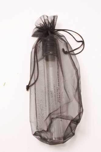 Organza zakjes Flesje 9x27cm Wit 10 stuks