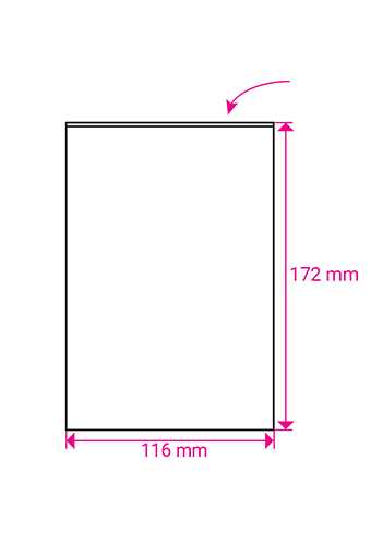 Cellofaan Zakjes Transparant 172x116mm 100stuks