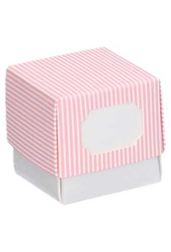 Kado Uitklapdoosje Fleur Roze & Naam Venster 250gram 5x5x5cm 10stuks