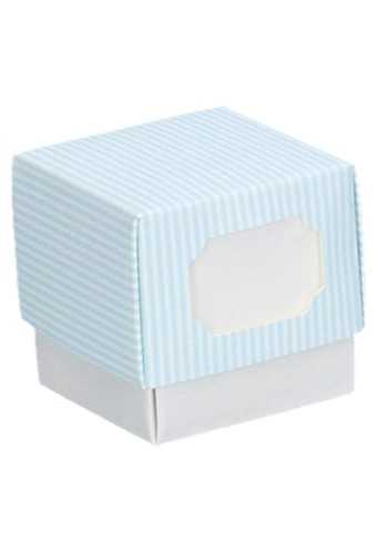 Kado Uitklapdoosje Fleur Blauw & Naam Venster 250gram 5x5x5cm 10stuks