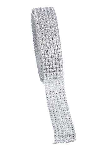 Geschenklint Diamant Zilver 30mm x 9 meter