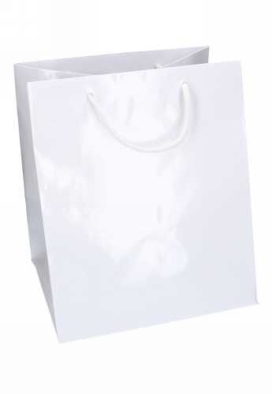 Kadotajes Rome Uni Wit Glanzend Met Koord 25x23x30cm Extra Diep 10st Kadotajes Rome Uni Wit Glanzend Met Koord 25x23x30cm Extra Diep 10st