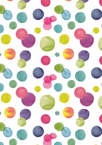 Inpakpapier Coated Summer Dots 30cm x 200meter