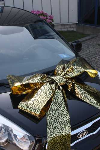 Magnum Autostrik Livorno Goud Met Panter Print Zwart 70x50+60cm