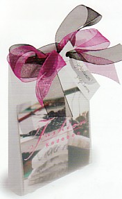 Kadotasje Dolo White Frosted 160my 12x6.5x21cm 25stuks