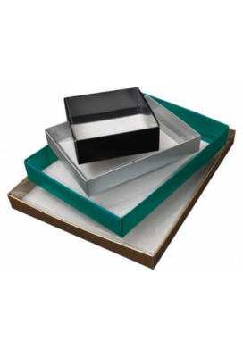Kadodoos Met Venster A5 Laag Zwart 21.5x15x4cm 25stuks OP IS OP