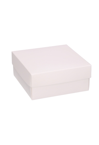 Geschenkdoos & Deksel Gaby Wit Mat 12x12x5.5cm 100stuks