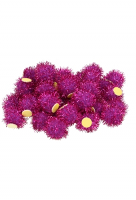 Pombows 25mm Roze & Lila met plakker 100stuks