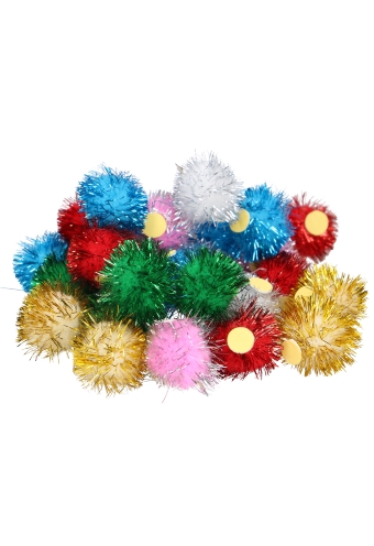 Pombows 25mm Uni Assortie Kleuren Met Plakker 100stuks