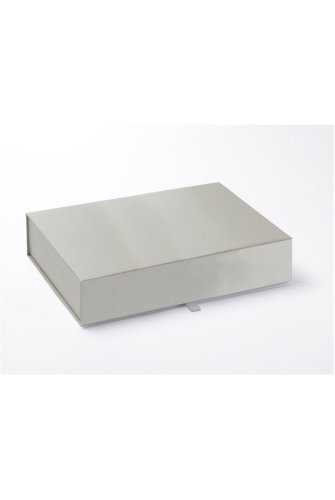 Luxueuze Magneetdozen Diamond & Lintje Zilver Mat 31.5x23.5x6.5cm 12st