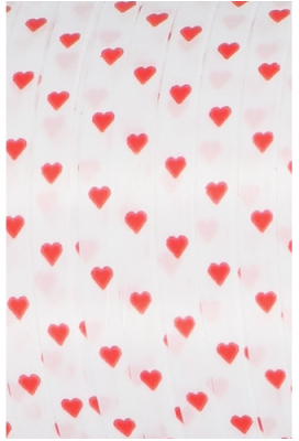 Krullint Hartjes Rood 5mm x 450 meter