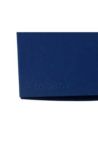 Kadodoosjes KrabBOX Gerecycled Donker Blauw 8x8x8cm 25stuks op is op