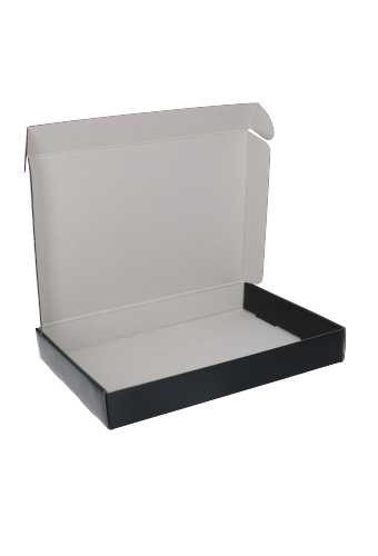 Luxe Verzenddoos Rolo Zwart Blinkend 32x23x4.6cm 25stuks