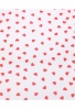 Zijdevloei - Vloeipapier Bedrukt Rode Hartjes 50x75cm 240 vellen 18gr
