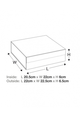 Luxueuze Magneetdozen Diamond & Satijn Roze Gold 20.5x21.5x6cm 12stuks